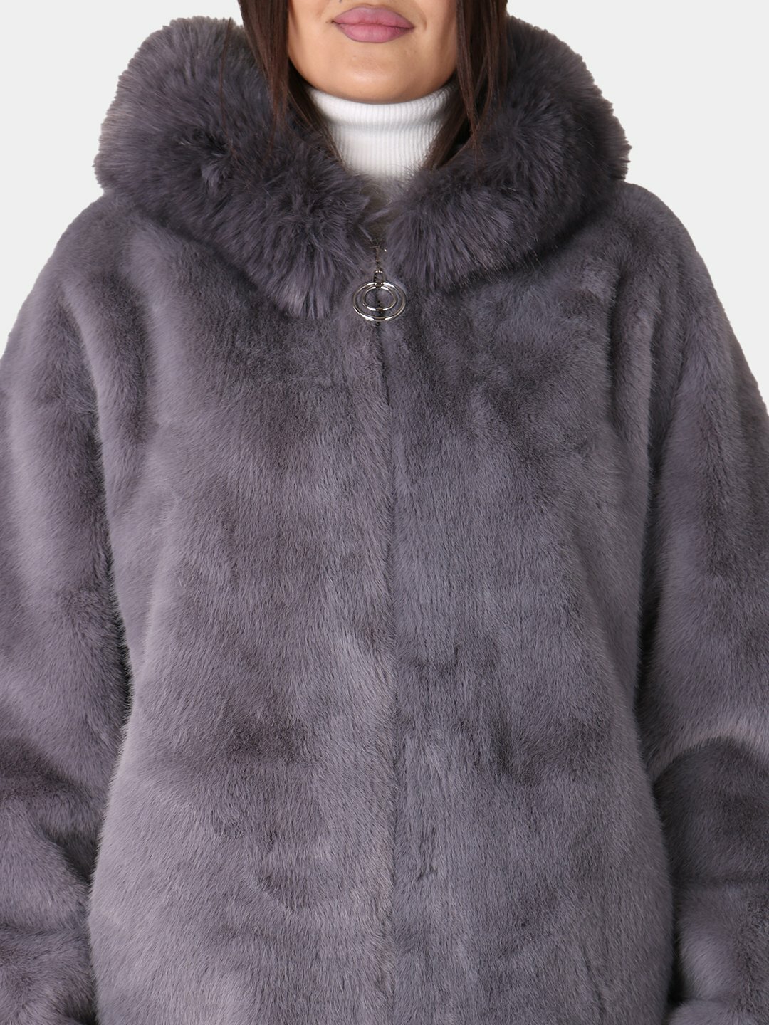 Пальто, размер One Size, серый — фото 1