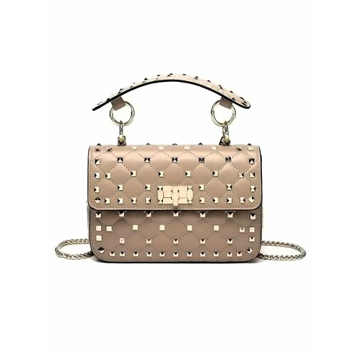 Сумка кросс-боди КожаноFF, фактура гладкая, бежевый