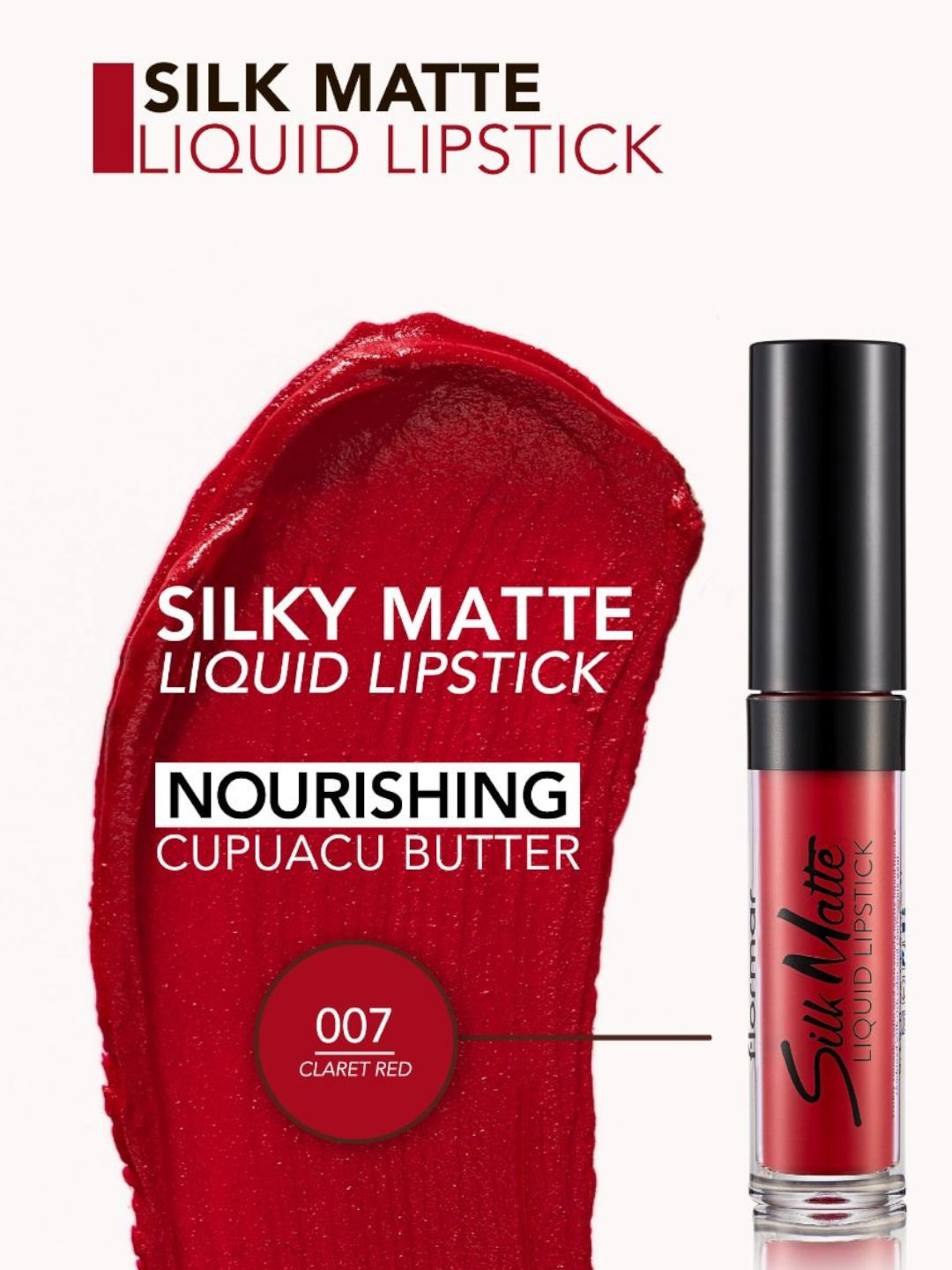 Матовая жидкая помада Flormar Silk Matte liquid lipstick оттенок 007