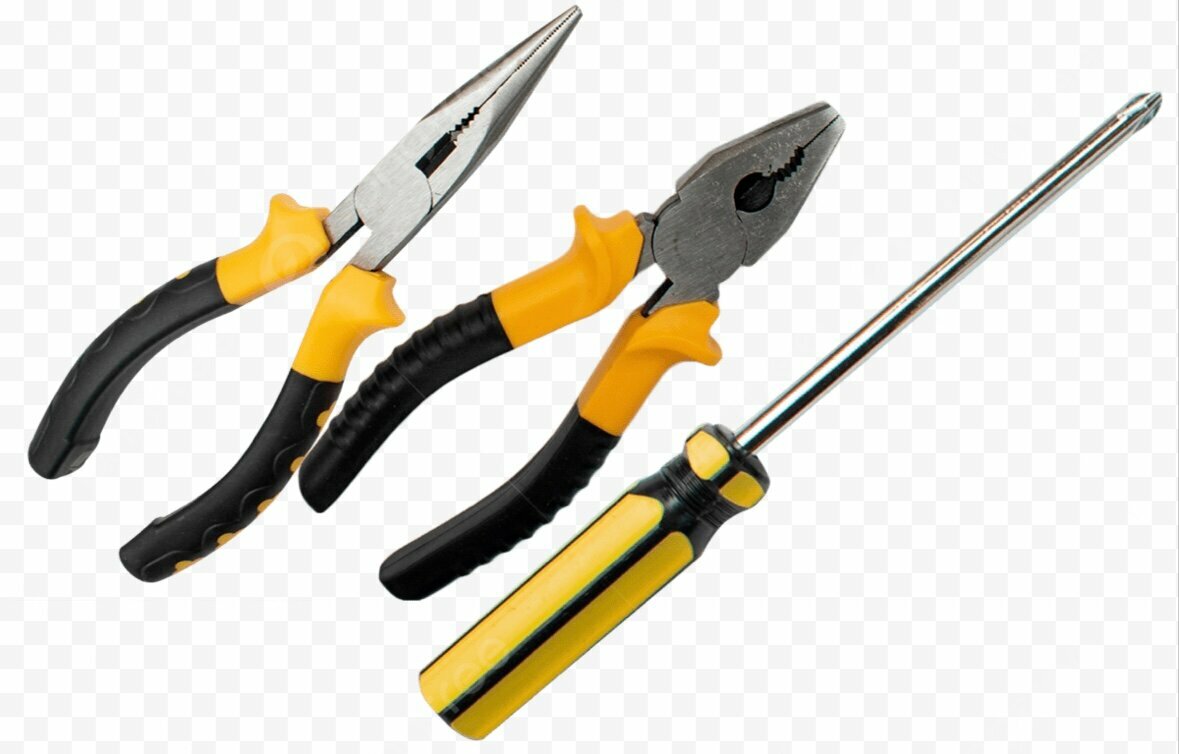 Набор ручных инструментов, 4 предмета, с изоляцией, в пластиковой упаковке — фото 1