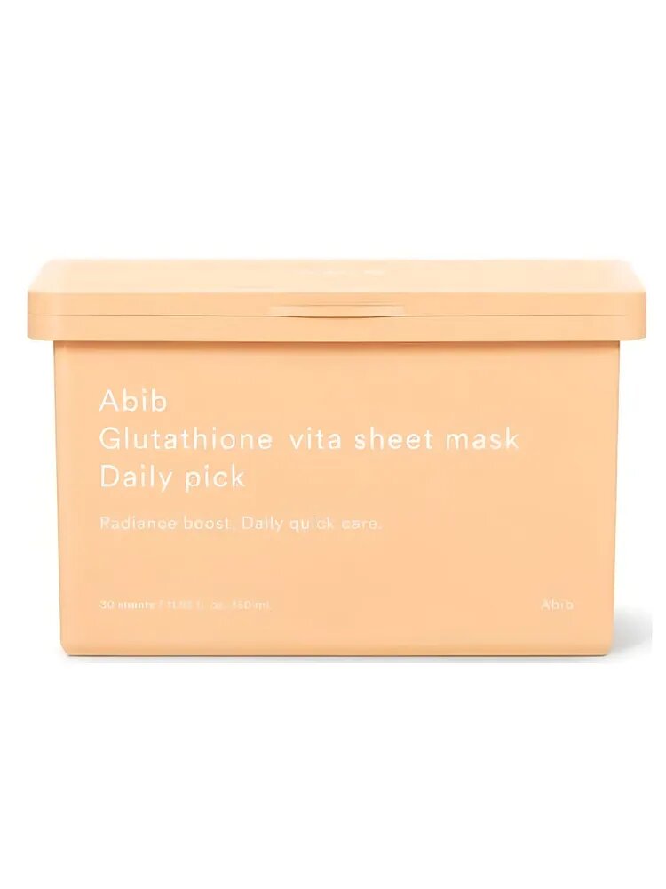 Набор осветляющих масок с глутатионом Abib Glutathione Vita Sheet Mask Daily Pick, 30 шт