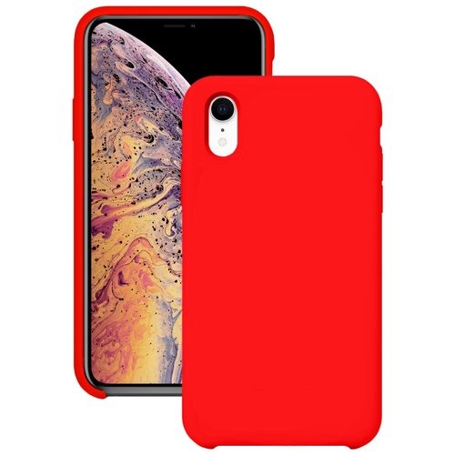 фото Силиконовый чехол для apple iphone xr (10 r) / защитный чехол для мобильного телефона эпл айфон икс эр (10 эр) с покрытием софт тач / защитный силикон кейс для смартфона / премиум покрытие soft touch (красный) life style