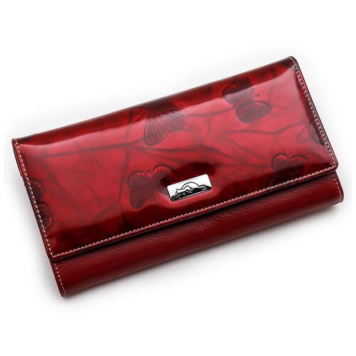фото Кошелек sergio valentini св 8133-566 натуральная кожа красный
