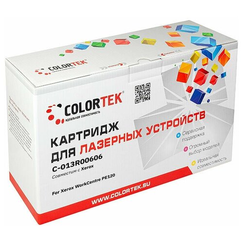 Картридж лазерный Colortek CT-013R00606 для принтеров Xerox картридж galaprint 013r00606 для принтеров xerox workcentre pe120 pe120i 5000 копий совместимый