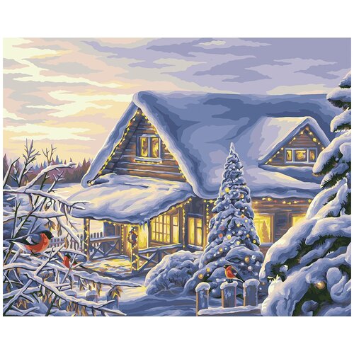 фото Фрея pnb/r1 №176 набор для раскрашивания по номерам 50 х 40 см зимний пейзаж 1 шт.