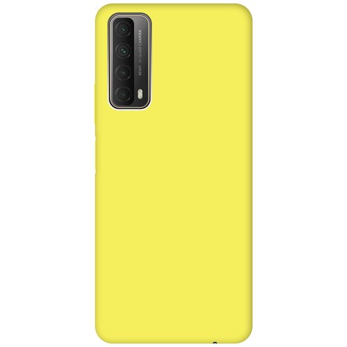 RE: PA Чехол - накладка Soft Sense для Huawei P Smart (2021) желтый чехол книжка на huawei p smart 2021 хуавей п смарт 2021 c принтом синяя спираль золотистый