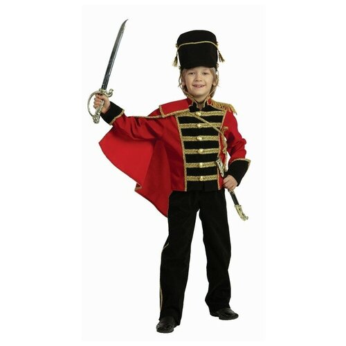 фото Детский карнавальный костюм «гусар», бархат, размер 30, рост 116 см mikimarket