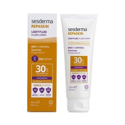 Repaskin Light Fluid Sunscreen SPF30 Солнцезащитный крем-гель для тела, СЗФ 30, 200 мл sport ready sunscreen cream 75ml