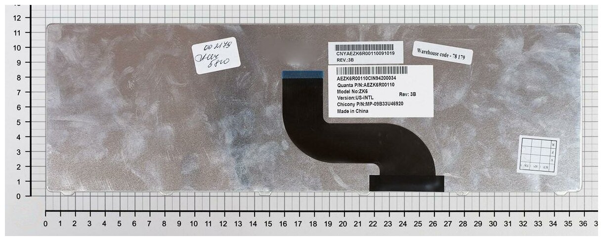 Клавиатура для ноутбука Acer V104746AK3 Чёрная Матовая