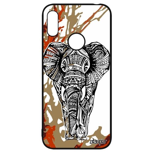 фото Ударопрочный чехол на смартфон // huawei y6 2019 // "слон" азиатский древний, utaupia, цветной