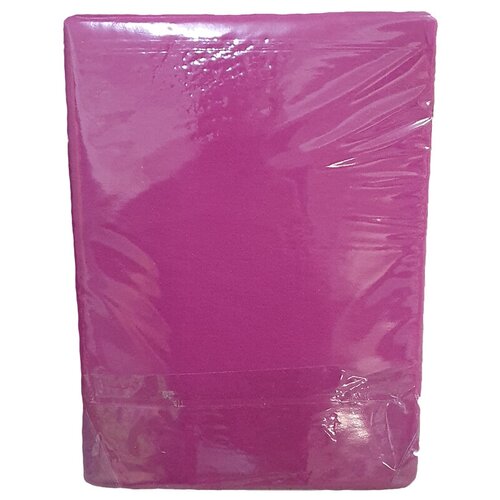 фото Трикотажная простыня на резинке пурпурная спальное место 90х200 см. ivselena