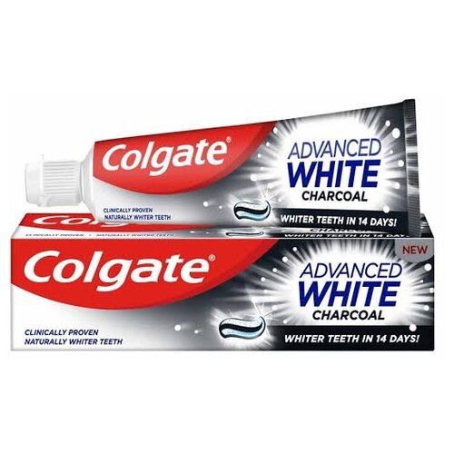 Зубная паста Colgate Advanced White Charcoal, 100 мл 60 шт упак зубные короны отбеливающая полость рта зубов передняя молярная корона резиновые фарфоровые временные зубы корона инструмент