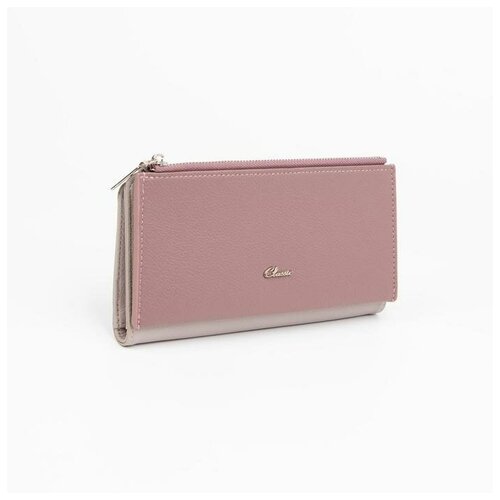 фото Кошелёк на магнитах, цвет розовый/серый recom