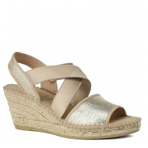фото Босоножки la maison de l'espadrille 255 золотой, размер 41 la maison de l&apos;espadrille
