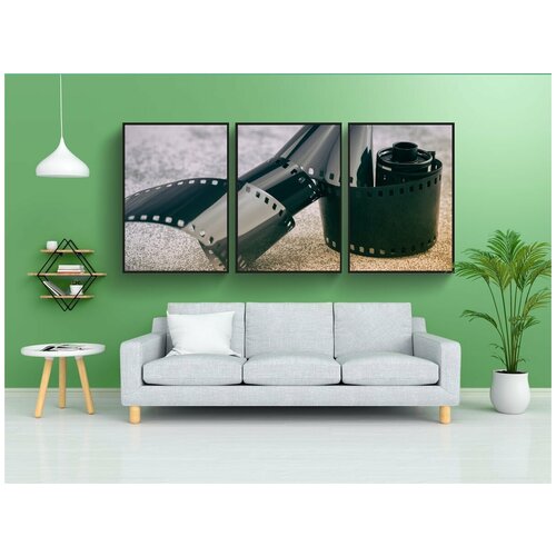 фото Набор модулных постеров для интерьера "рулон пленки, аналоговый, старый" 60x90 см. в тубусе, без рамки lotsprints