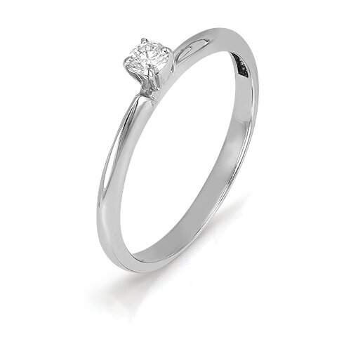 фото Master brilliant золотое кольцо из красного золота с бриллиантом 1-106-287/1, размер 18