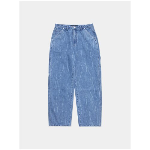 Брюки LMC - Lost Management Cities Wave Fn Carpenter Pants, синий, S-M