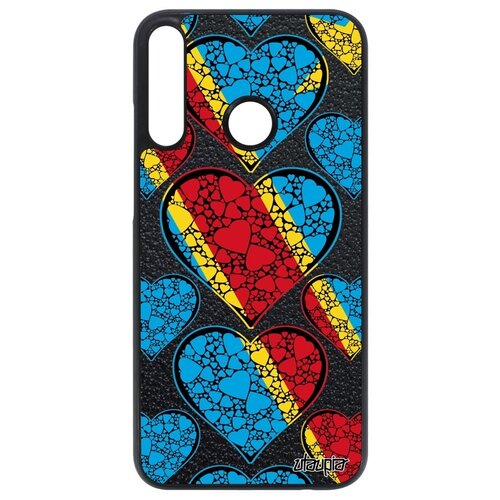 фото Новый чехол для телефона // huawei p40 lite e // "флаг конго киншаса с сердцем" патриот туризм, utaupia, цветной