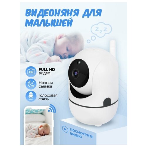 Камера Видеоняня Poco case wifi камера поворотная беспроводная Детектор движения Дистанционное управление Режим ДеньНочь 290500₽