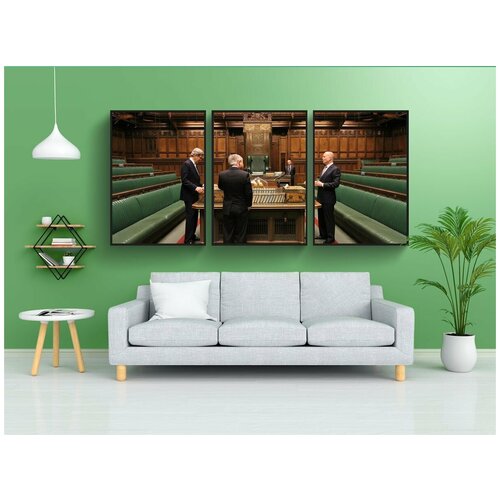 фото Набор модулных постеров для интерьера "лондон, англия, великобритания" 60x90 см. в тубусе, без рамки lotsprints