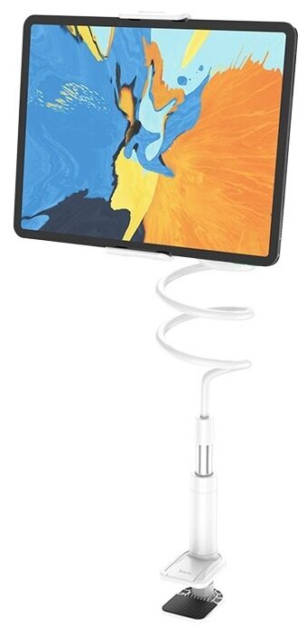 Автомобильный & офисный держатель Hoco Balu Tablet PC Stand (PH24) для смартфонов и планшетов (4.0"-10.5"/122mm-200mm) Белый