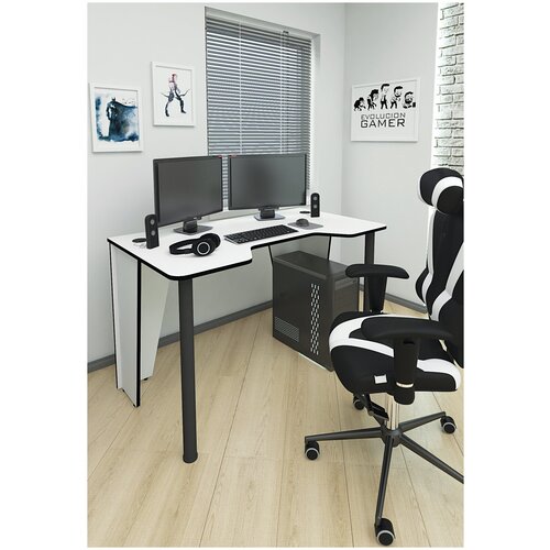 Компьютерный стол «Геймер» ШхГхВ: 125х70x75 см, цвет: Черный