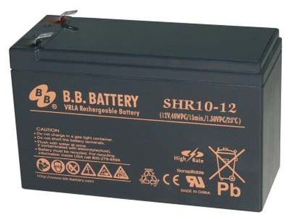 Батарея для ИБП BB SHR 10-12 12В 8.8Ач - фото №1