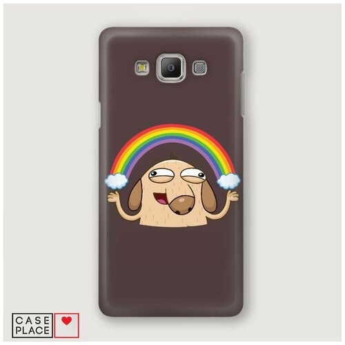 фото Чехол пластиковый samsung galaxy grand prime дигги и радуга case place