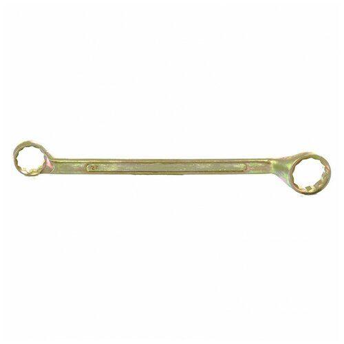 Ключ накидной, 24 х 27 мм, желтый цинк Сибртех ключ накидной 27 х 32 мм желтый цинк сибртех