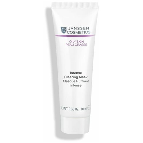 Janssen Cosmetics, Интенсивно очищающая маска Intense Clearing Mask, 10 мл интенсивно очищающая маска для лица на основе каолина oily skin intense clearing mask 75мл