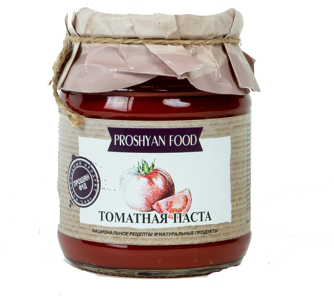 Томатная паста PROSHYAN FOOD стеклянная банка 370г