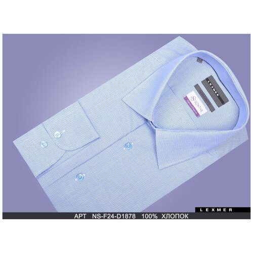 фото Рубашка lexmer, размер 44, синий