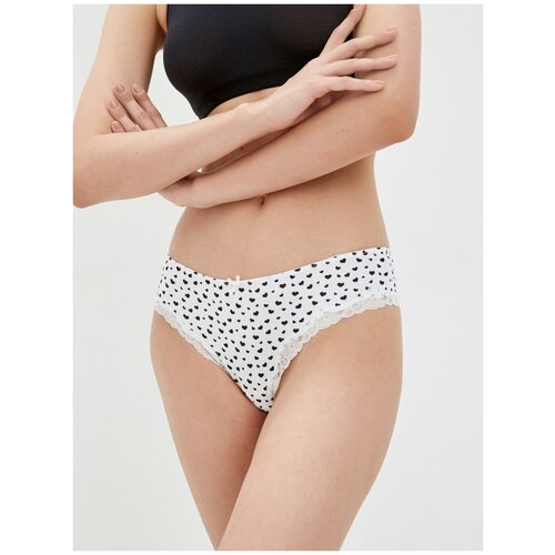 фото Трусы шорты deseo, цвет бело-черный, размер 40