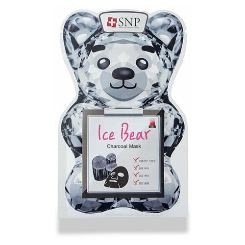 SNP Ice Bear Charcoal Mask 33мл