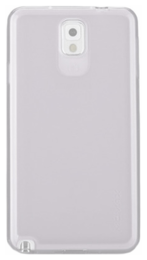 Фирменная ультра-тонкая полимерная из мягкого качественного силикона задняя панель-чехол-накладка для Samsung Galaxy Note 3 белая матовая