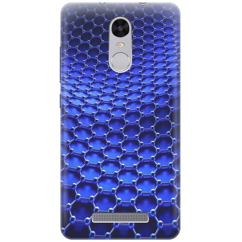 фото Силиконовый чехол на xiaomi redmi note 3 / note 3 pro / сяоми редми ноут 3 / ноут 3 про с принтом "молекулярная цепь gosso