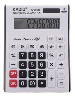 Калькулятор настольный 12-разрядный 3862B двойное питание 2694274 .