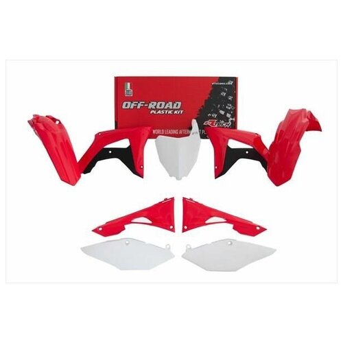 Комплект пластика RTech R-KITCRF-OEM-519 HONDA CRF250R/CRF450R 19 черный-белый-красный