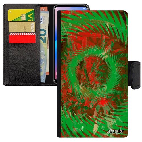 фото Защитный чехол-книжка на телефон // xiaomi mi 8 lite // "мандала спираль" сфера кольцо, utaupia, цветной