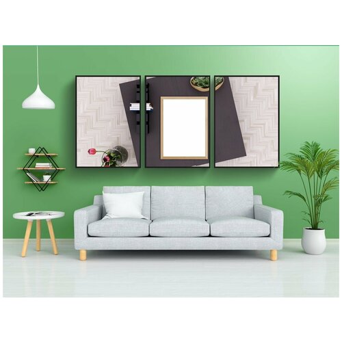 фото Набор модулных постеров для интерьера "коврик, стул, мебель" 60x90 см. в тубусе, без рамки lotsprints