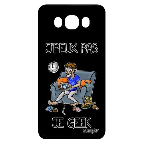 фото Противоударный чехол на телефон // galaxy j7 2016 // "не могу - играю!" прикольный технарь, utaupia, черный