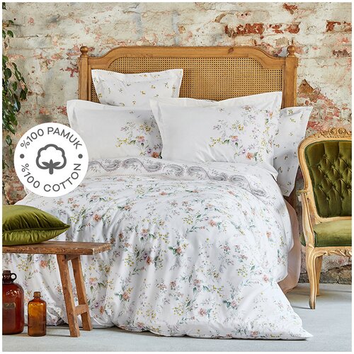 Комплект постельного белья (4шт): под.200х220, прос.240x260, нав.50х70 (2шт) см, Karaca Home, Турция, 100% хлопок 8680214223246