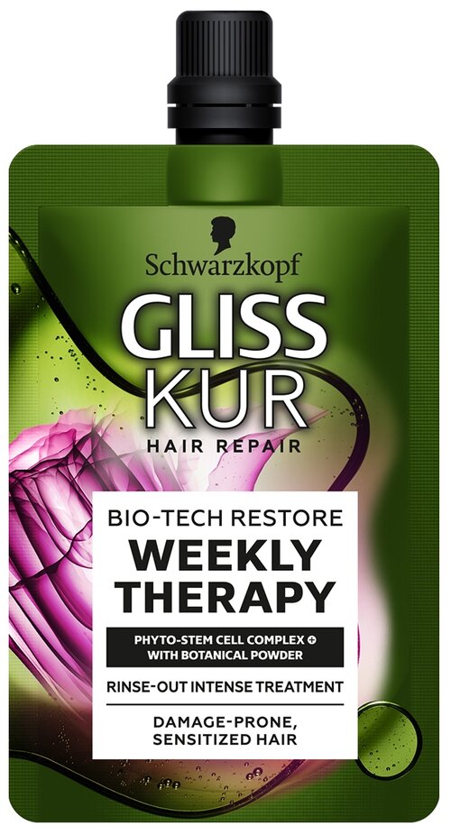 Глисс Кур Bio-Tech Регенерация Маска-гоммаж для волос, 50 г, 50 мл, пакет