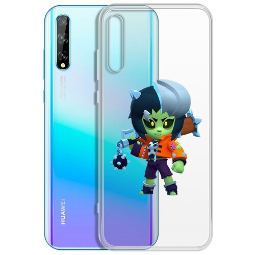 фото Чехол-накладка clear case brawl stars-зомбиби для huawei y8p/honor 30i krutoff group
