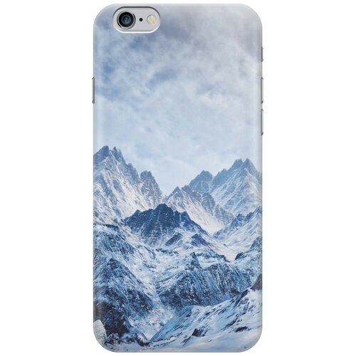 Силиконовый чехол на Apple iPhone 6S Plus / 6 Plus / Эпл Айфон 6 Плюс / 6с Плюс с рисунком Снежные горы силиконовый чехол снежные горы на apple iphone 6 6s
