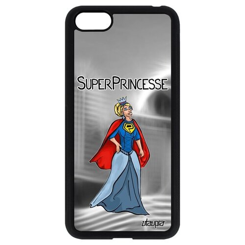 фото Новый чехол на // huawei y5 2018 // "суперпринцесса" рисунок шутка, utaupia, серый