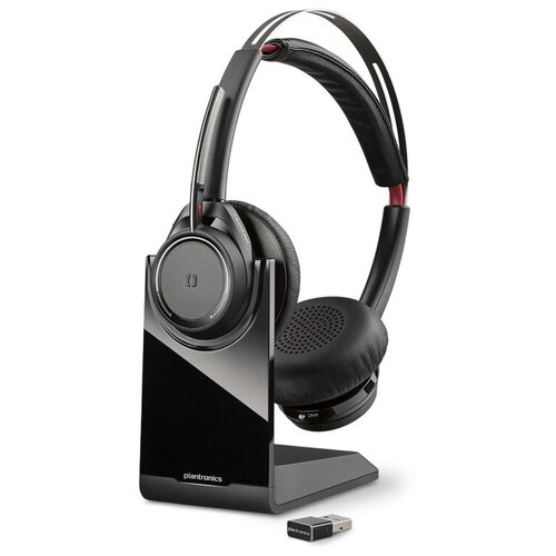 фото Plantronics voyager focus uc lync pl-b825m [202652-102] - bluetooth стерео гарнитура для lync, skype for business