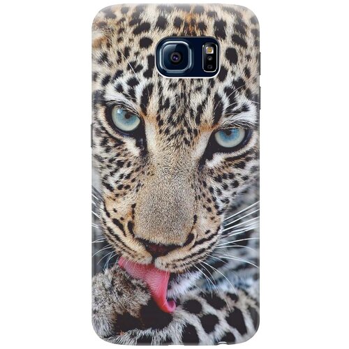 фото Силиконовый чехол на samsung galaxy s6 / самсунг с6 с принтом "леопард" gosso