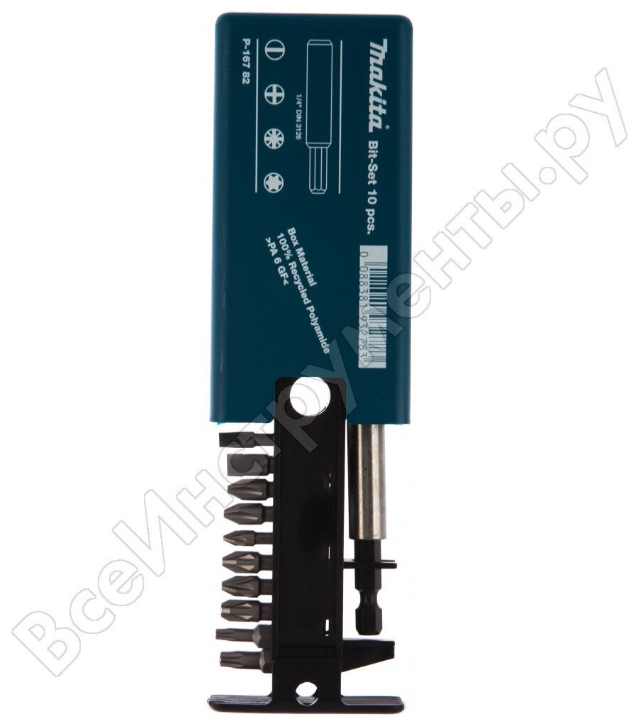 фото Набор бит Makita P-16782, 10 предметов, для шуруповертов