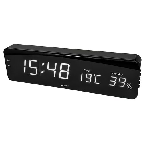 фото Часы электронные цифровые настольные с будильником, термометром и гигрометром (805s) с яркой белой подсветкой пригодится!